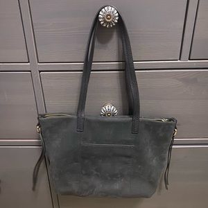 EUC HOBO Black Suede Shoulder Bag